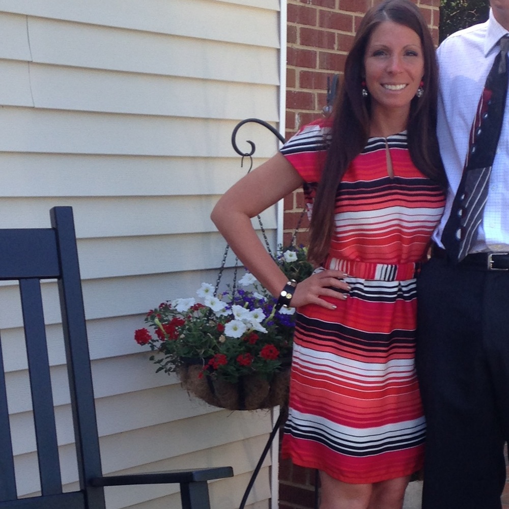 Striped classic dress